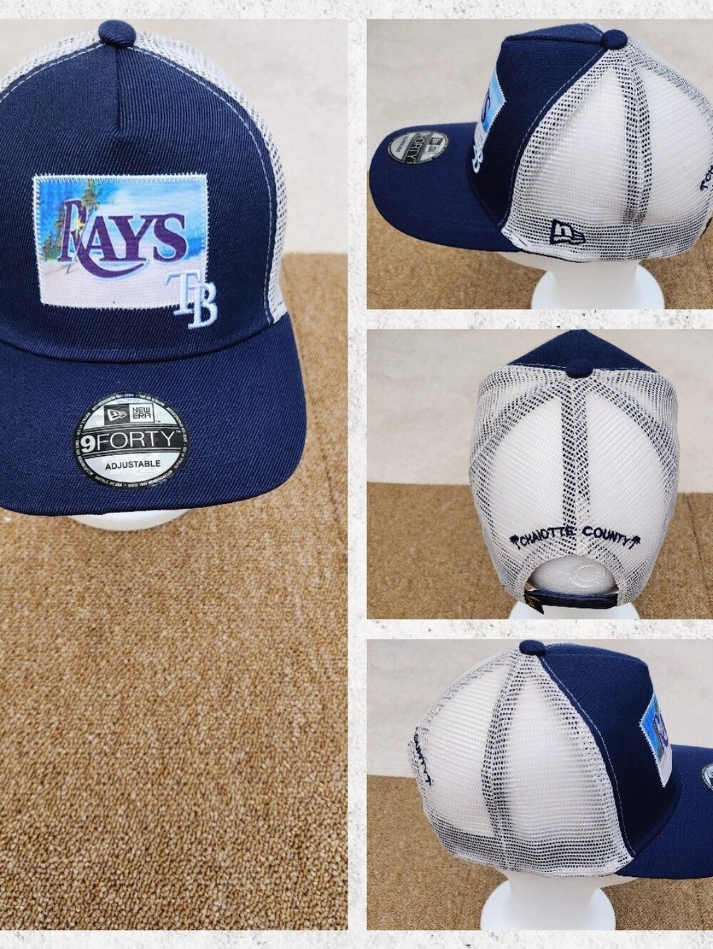 TAMPA BAY RAYS MLB BASEBALL SNAPBACK HAT.